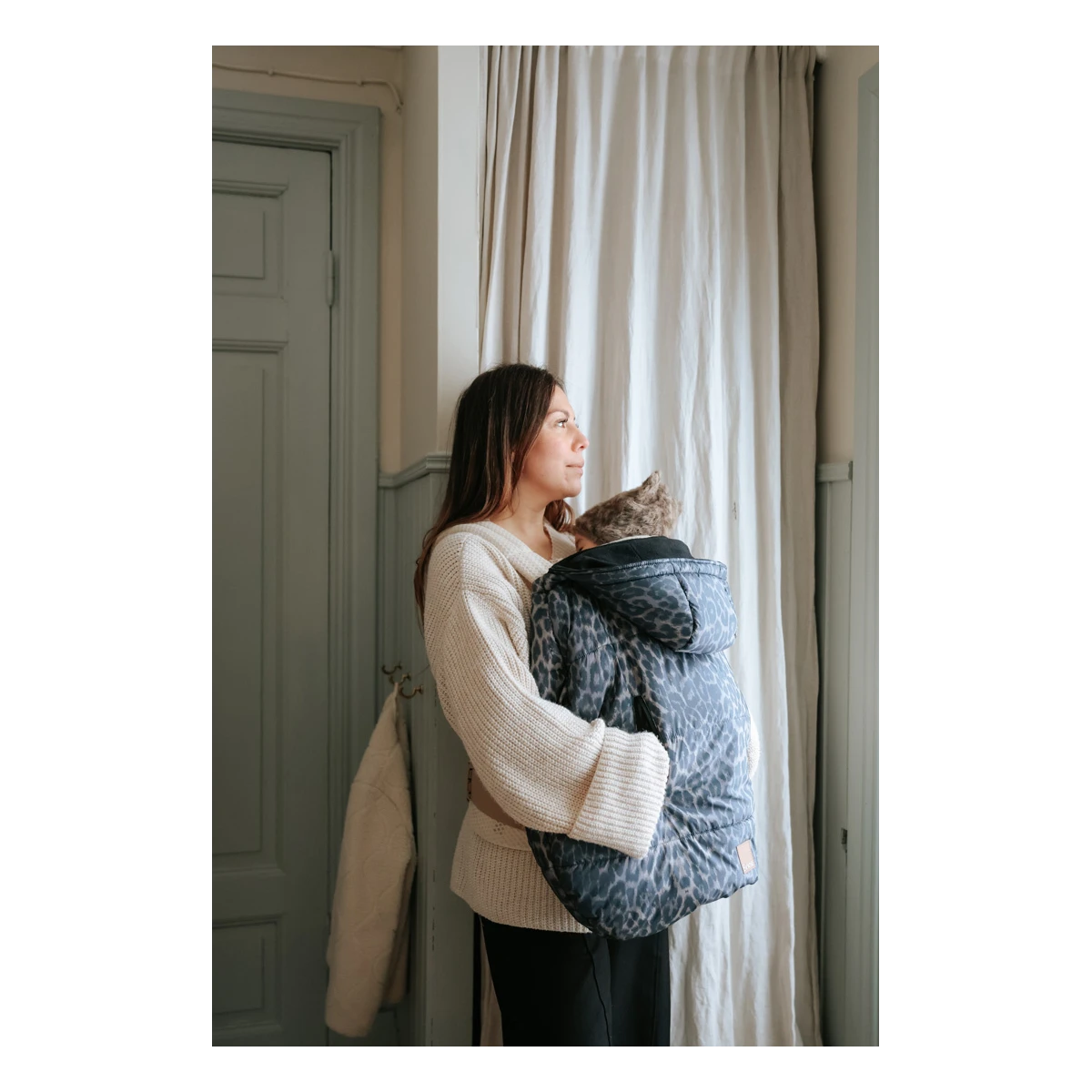 ELODIE DETAILS czapka zimowa Furry Knit Beanie Le Leopard 1-2 lata