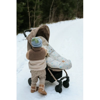 ELODIE DETAILS czapka zimowa Furry Knit Beanie Blueberry Bliss 6-12 m-cy