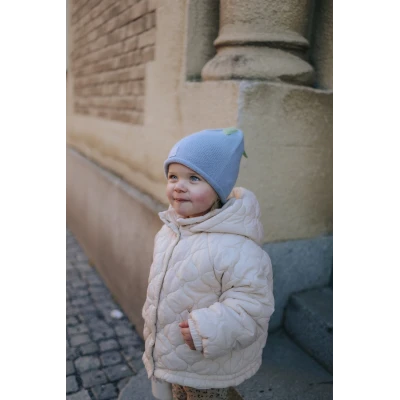 ELODIE DETAILS czapka zimowa Furry Knit Beanie Blueberry Bliss 2-3 lata