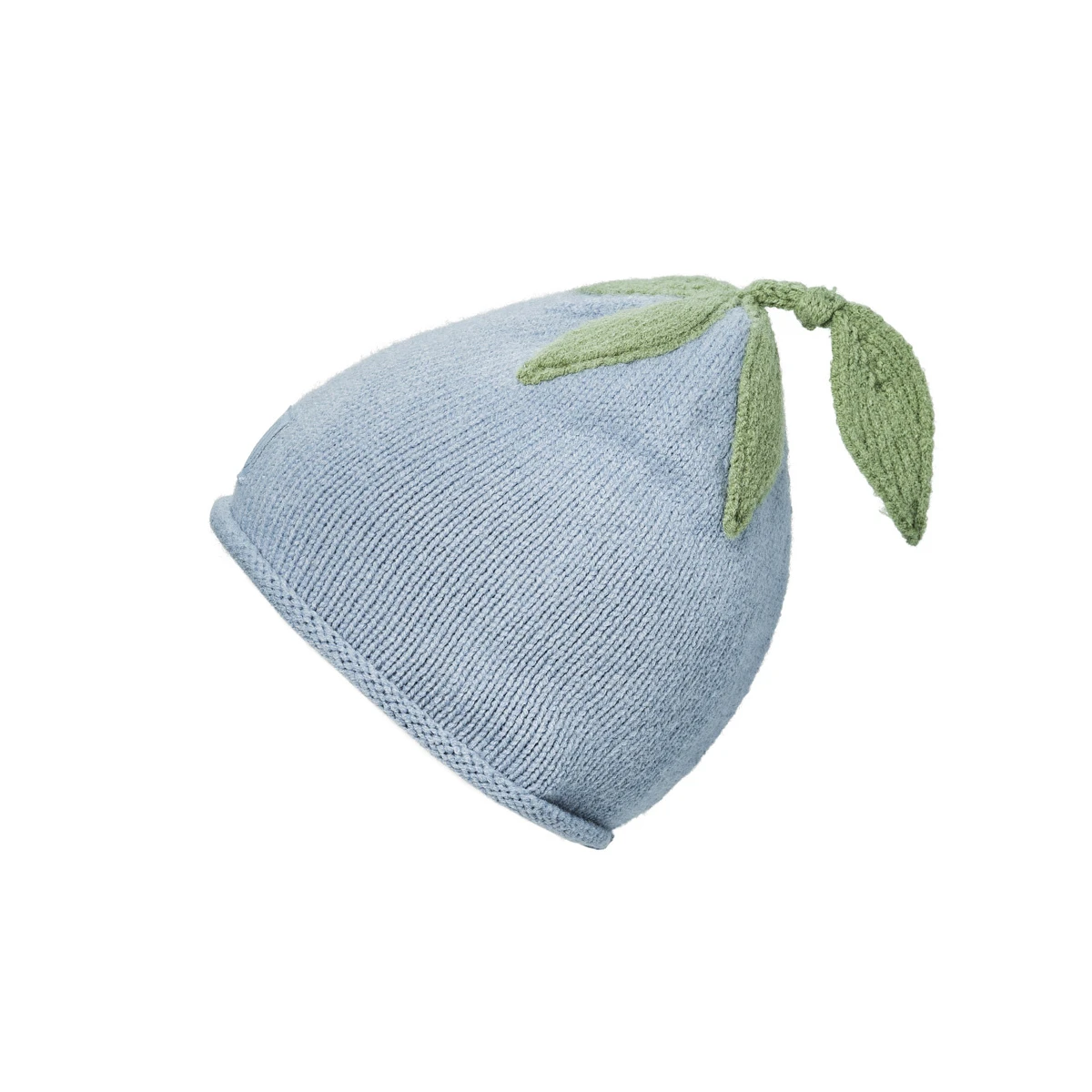 ELODIE DETAILS czapka zimowa Furry Knit Beanie Blueberry Bliss 0-6 m-cy
