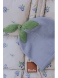 ELODIE DETAILS czapka zimowa Furry Knit Beanie Blueberry Bliss 0-6 m-cy