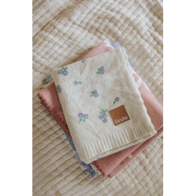 ELODIE DETAILS kocyk ażurowy Pointelle Blueberry Bliss