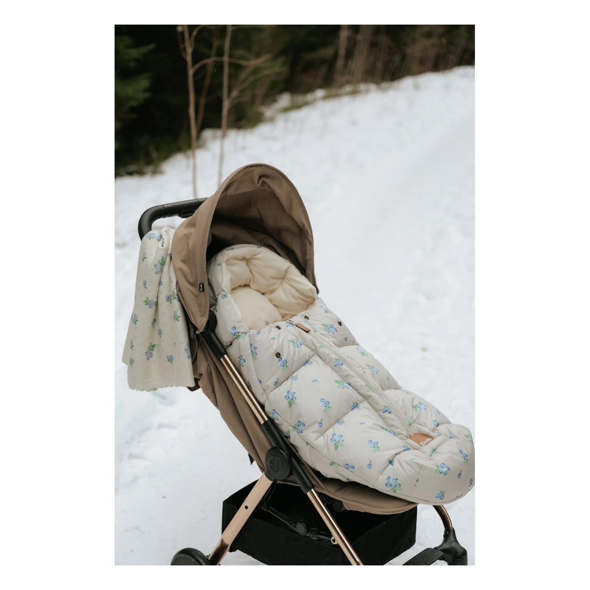 ELODIE DETAILS kocyk ażurowy Pointelle Blueberry Bliss