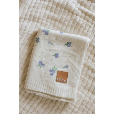 ELODIE DETAILS kocyk ażurowy Pointelle Blueberry Bliss