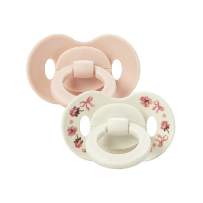 ELODIE DETAILS smoczek silikonowy 0-6 m Binky Bundle Petit River Rose 2 sztuki