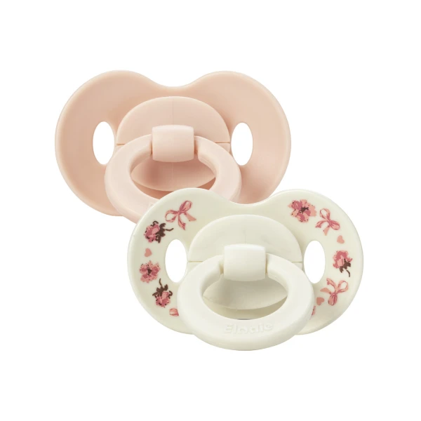 ELODIE DETAILS smoczek silikonowy 0-6 m Binky Bundle Petit River Rose 2 sztuki