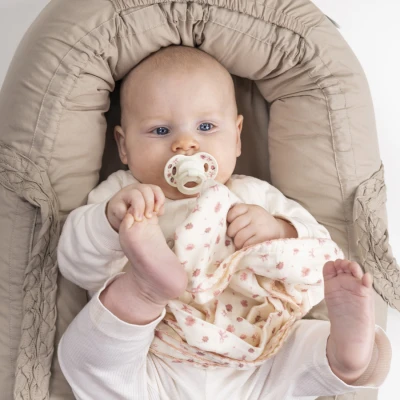 ELODIE DETAILS smoczek silikonowy 0-6 m Binky Bundle Petit River Rose 2 sztuki
