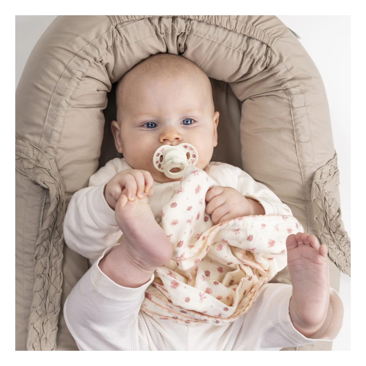 ELODIE DETAILS smoczek silikonowy 0-6 m Binky Bundle Petit River Rose 2 sztuki