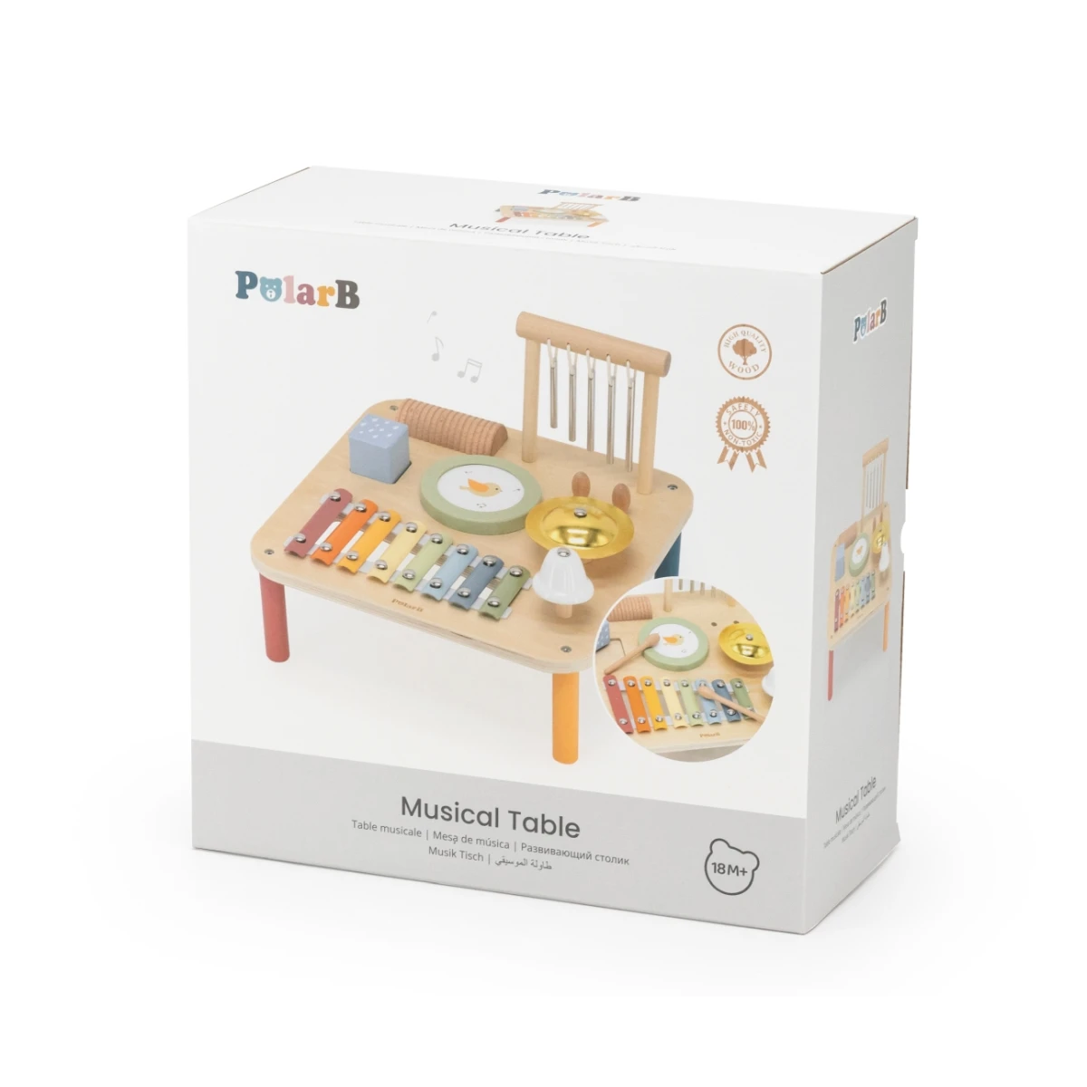 Viga 44277 PolarB Drewniany stolik muzyczny