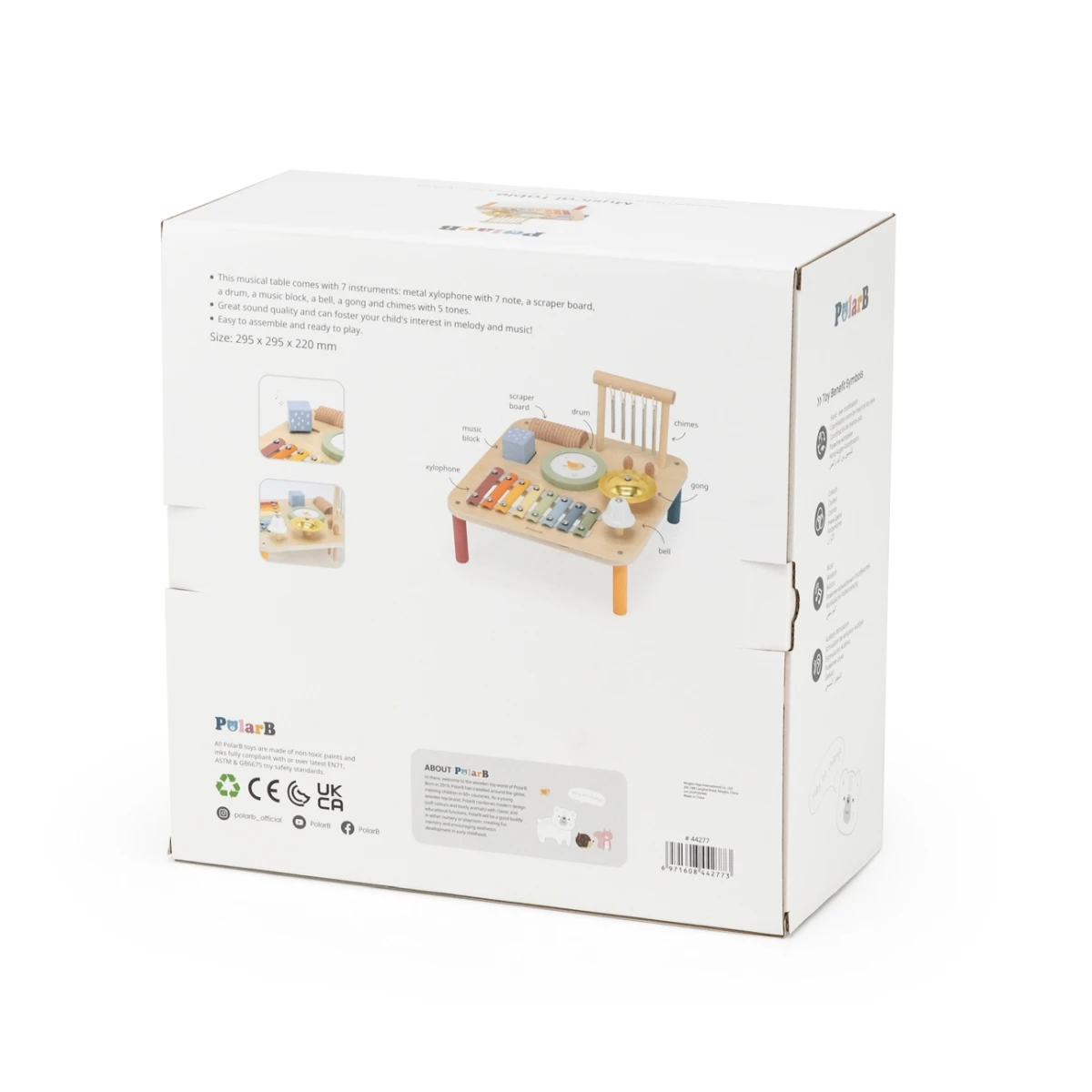 Viga 44277 PolarB Drewniany stolik muzyczny