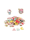 MICKI Magnetyczne literki i obrazki edukacyjna zabawka dla dzieci Hello Kitty