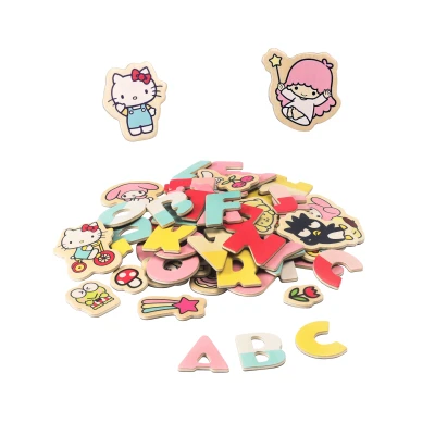 MICKI Magnetyczne literki i obrazki edukacyjna zabawka dla dzieci Hello Kitty
