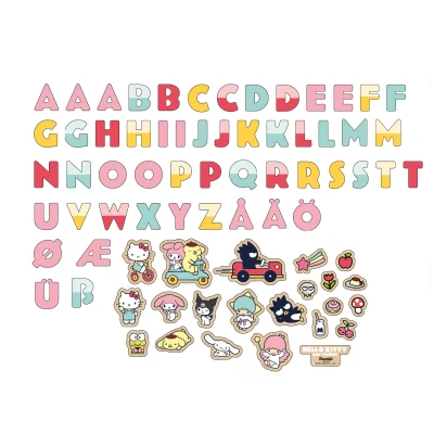 MICKI Magnetyczne literki i obrazki edukacyjna zabawka dla dzieci Hello Kitty