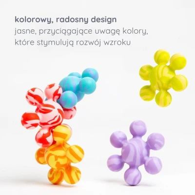 Ubbi Gryzaki Silikonowe 5 Zabawek do Łączenia