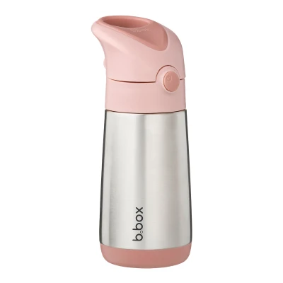B.BOX Butelka termiczna bidon dla dziecka ze słomką 350 ml Blush Crush