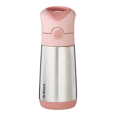 B.BOX Butelka termiczna bidon dla dziecka ze słomką 350 ml Blush Crush