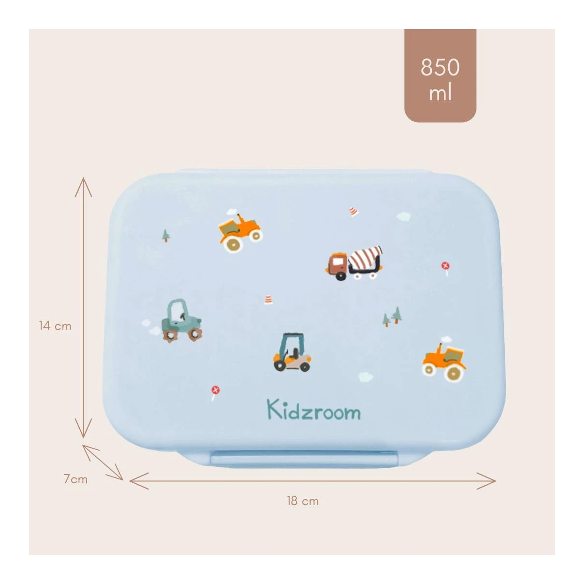 KIDZROOM Lunchbox pojemnik Litte Story blue