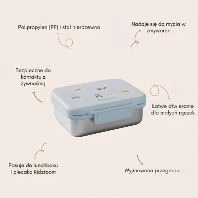 KIDZROOM Lunchbox pojemnik Litte Story blue