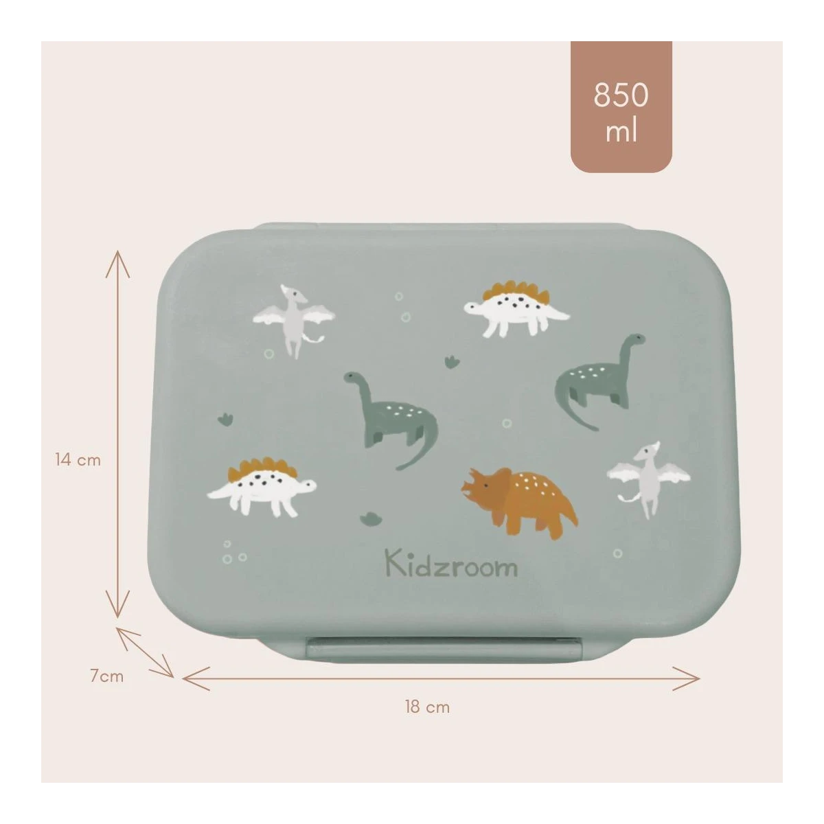 KIDZROOM Lunchbox pojemnik Small Dino