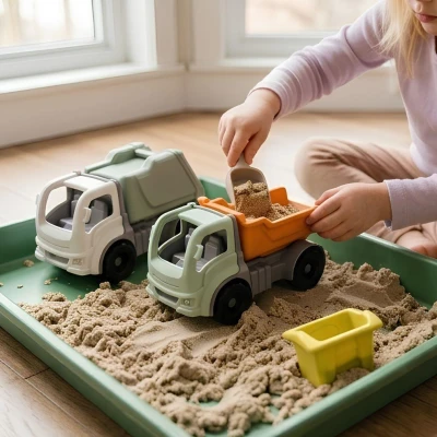 DANTOY Auto ciężarowe śmieciarka z koszem 3+