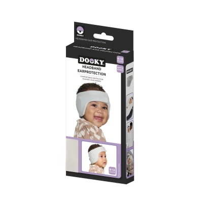 DOOKY Słuchawki ochronne opaska 6-12m Grey