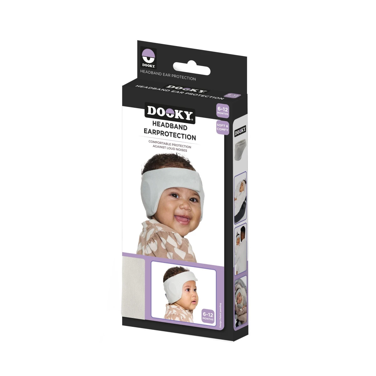 DOOKY Słuchawki ochronne opaska 6-12m Grey