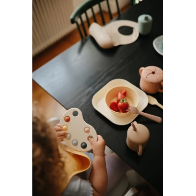 Mushie Sztućce dla dzieci łyżka i widelec Blush