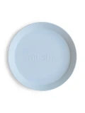 Mushie Talerzyki dla dzieci okrągłe 2-pak Powder Blue