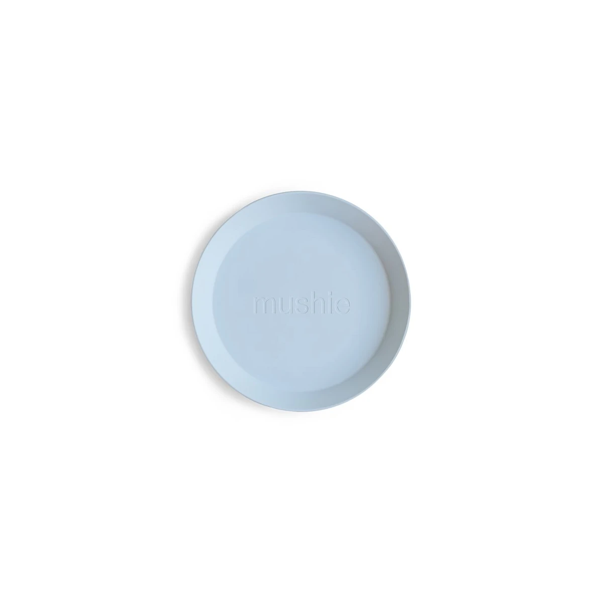 Mushie Talerzyki dla dzieci okrągłe 2-pak Powder Blue