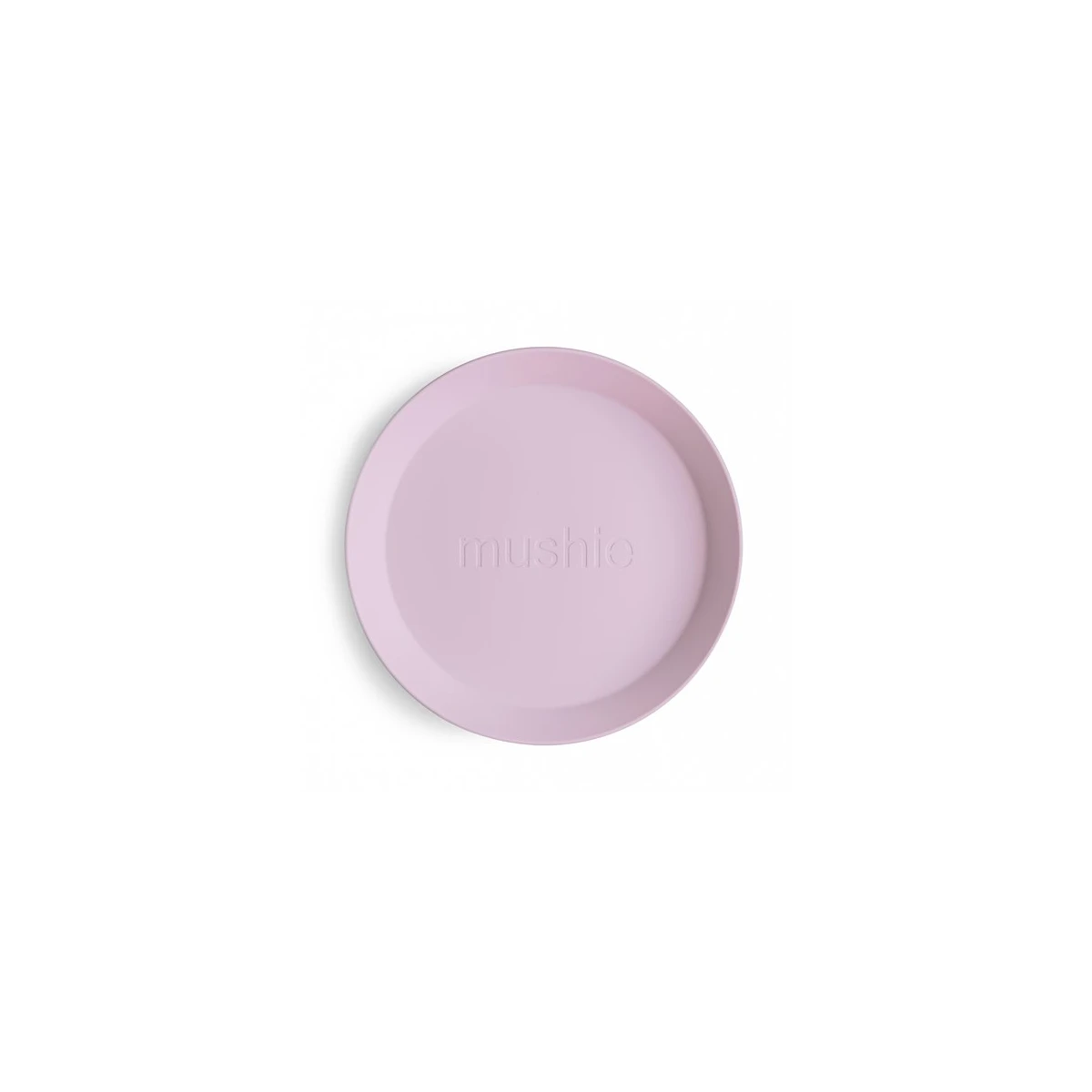 Mushie Talerzyki dla dzieci okrągłe 2-pak Soft Lilac
