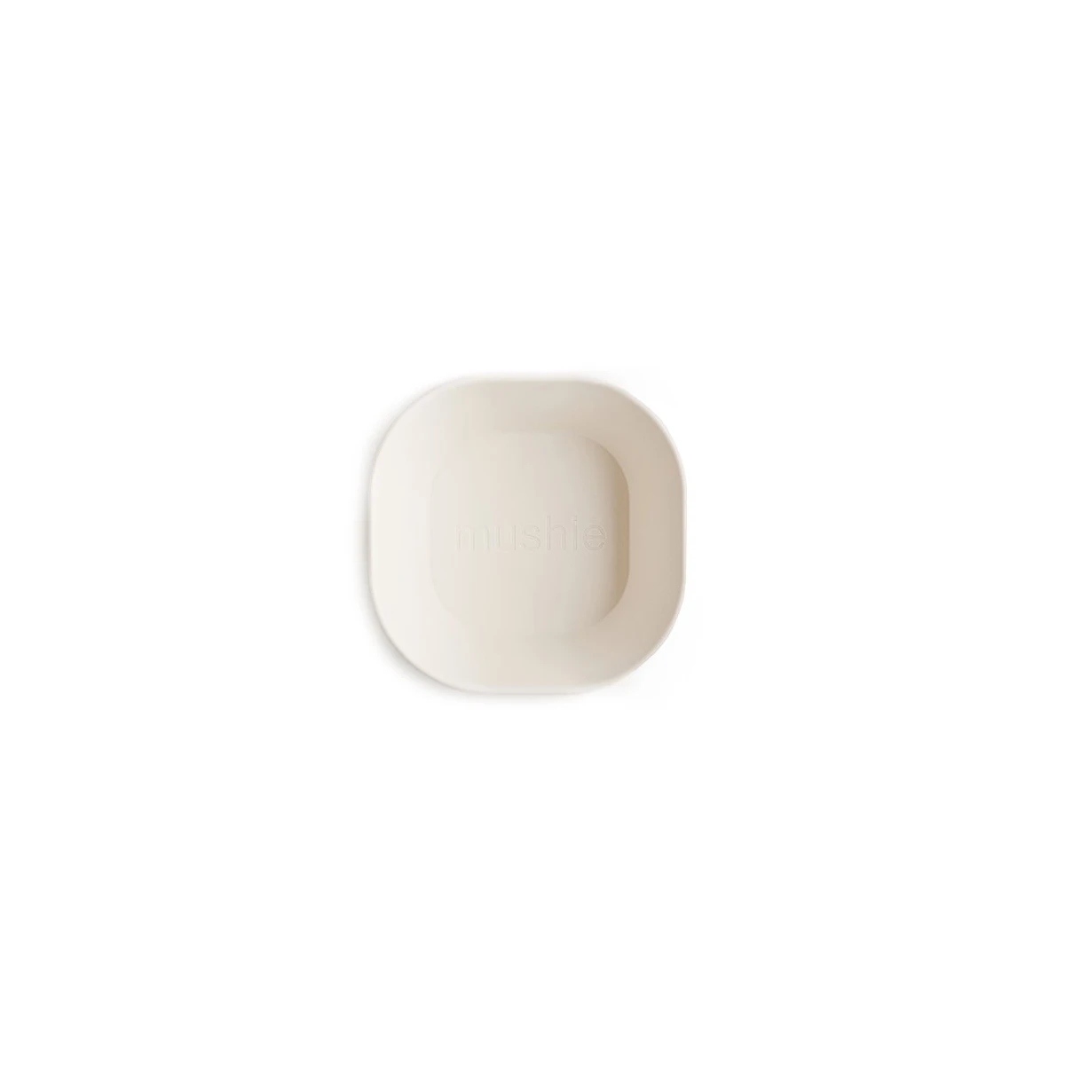 Mushie Miseczki dla dzieci kwadratowe 2-pak Ivory