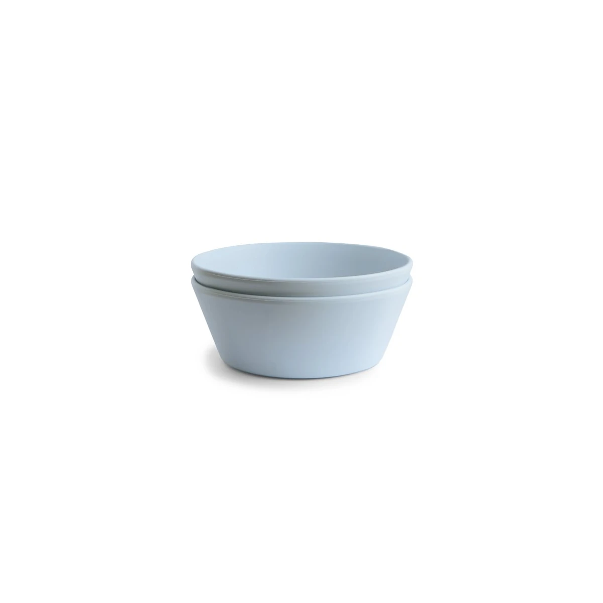 Mushie Miseczki dla dzieci okrągłe 2-pak Powder Blue