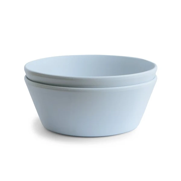 Mushie Miseczki dla dzieci okrągłe 2-pak Powder Blue