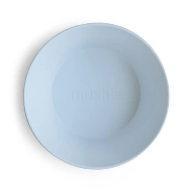 Mushie Miseczki dla dzieci okrągłe 2-pak Powder Blue