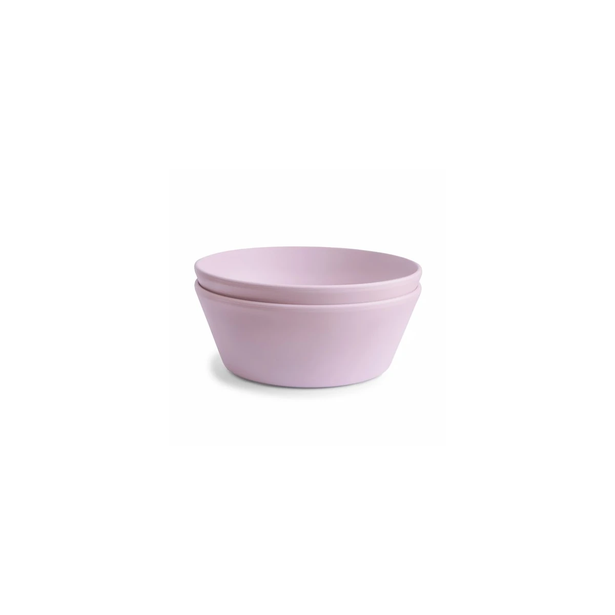 Mushie Miseczki dla dzieci okrągłe 2-pak Soft Lilac