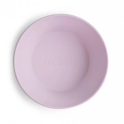 Mushie Miseczki dla dzieci okrągłe 2-pak Soft Lilac