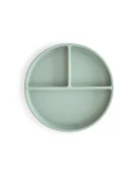 Mushie Silikonowy Talerzyk Dzielony dla Dziecka Cambridge Blue