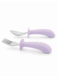 Skip Hop Sztućce dla Dzieci Widelec i Łyżeczka Purple Besties Squ