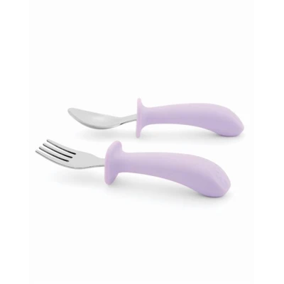 Skip Hop Sztućce dla Dzieci Widelec i Łyżeczka Purple Besties Squ