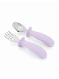 Skip Hop Sztućce dla Dzieci Widelec i Łyżeczka Purple Besties Squ