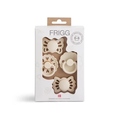 FRIGG Zestaw startowy: 4 smoczki uspokajające Floral Heart Crea