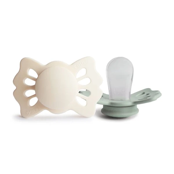 FRIGG Lucky Smoczek symetryczny 2-pak silikon 0-6m Cream / Sage