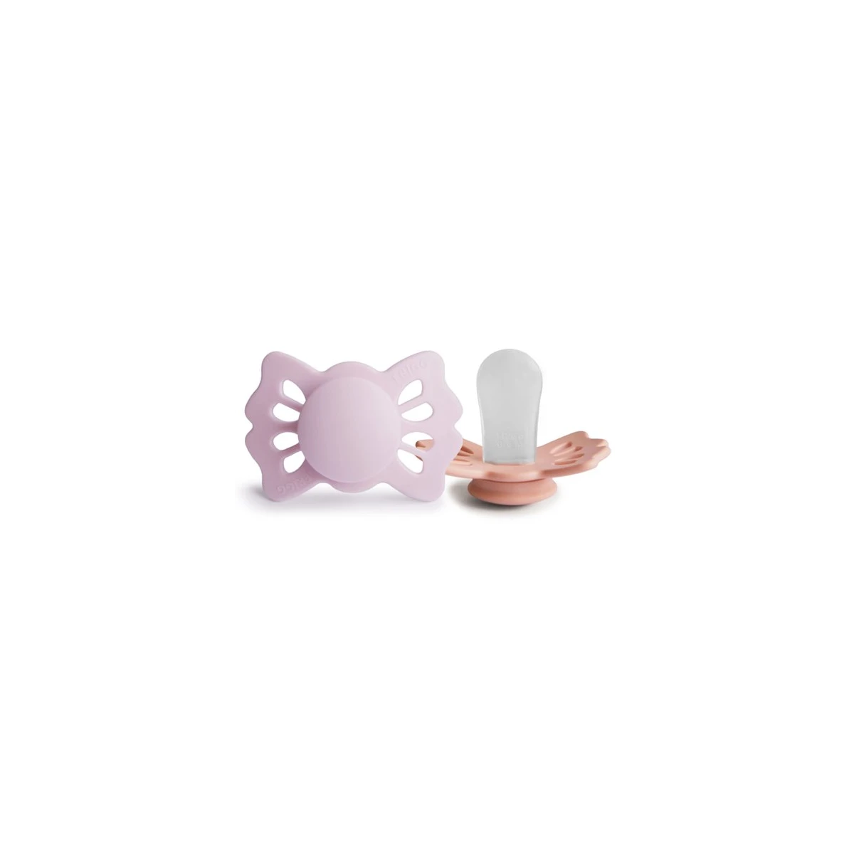 FRIGG Lucky Smoczek symetryczny 2-pak silikon 0-6m Soft Lilac / P