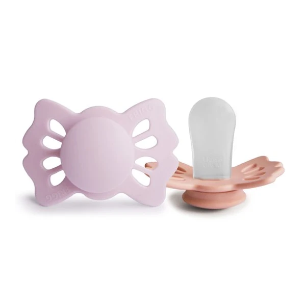 FRIGG Lucky Smoczek symetryczny 2-pak silikon 0-6m Soft Lilac / P