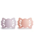FRIGG Lucky Smoczek symetryczny 2-pak silikon 0-6m Soft Lilac / P
