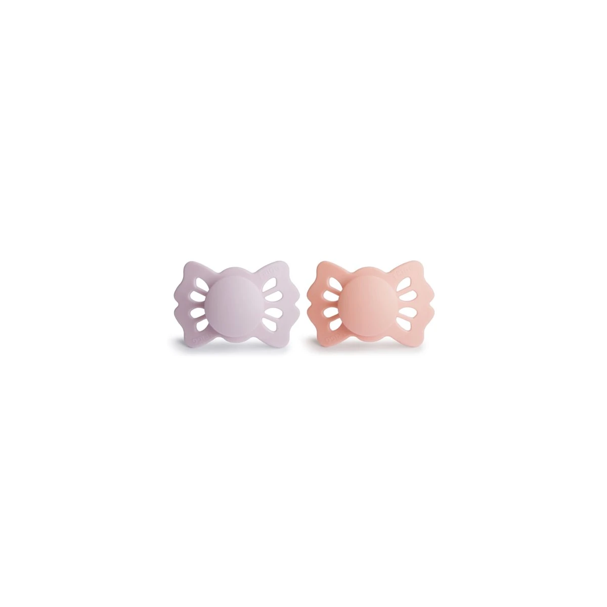 FRIGG Lucky Smoczek symetryczny 2-pak silikon 0-6m Soft Lilac / P