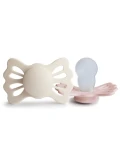 FRIGG Lucky Smoczek symetryczny 2-pak silikon 6-18m Cream / Blush