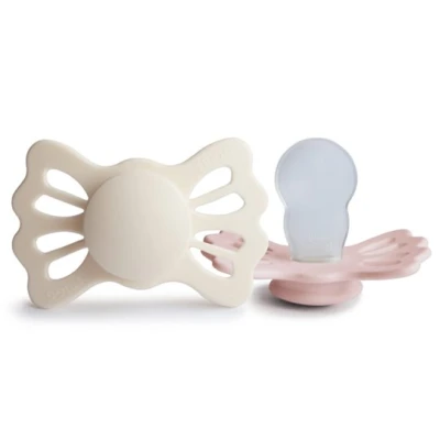FRIGG Lucky Smoczek symetryczny 2-pak silikon 6-18m Cream / Blush