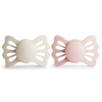 FRIGG Lucky Smoczek symetryczny 2-pak silikon 6-18m Cream / Blush