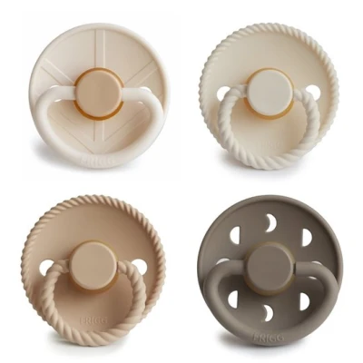 FRIGG Smoczki uspokajające zestaw 4 szt. kauczuk 6-18m Crystal Sp